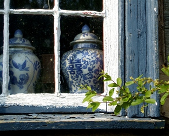 This photo of Asian antiques ... specifically, a pair of Chinese ginger jars seen through a window ... was taken by photographer Andrew Beierle from Silver Spring, MD.